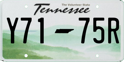 TN license plate Y7175R
