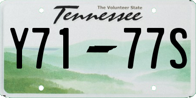 TN license plate Y7177S