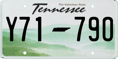 TN license plate Y7179O