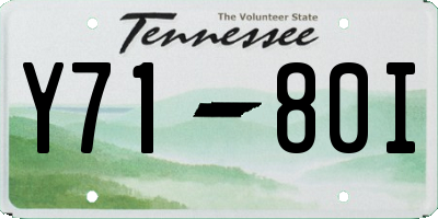 TN license plate Y7180I