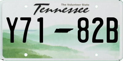TN license plate Y7182B