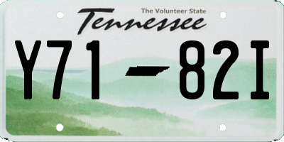 TN license plate Y7182I