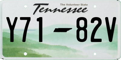 TN license plate Y7182V