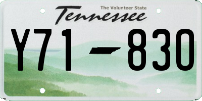 TN license plate Y7183O