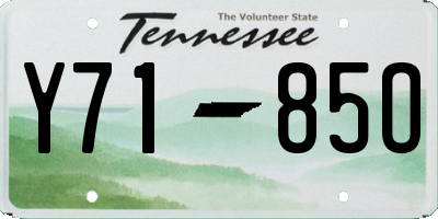 TN license plate Y7185O