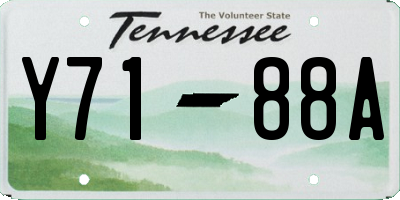TN license plate Y7188A
