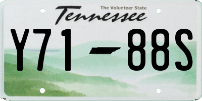 TN license plate Y7188S