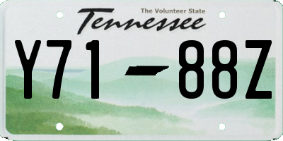 TN license plate Y7188Z