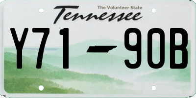 TN license plate Y7190B