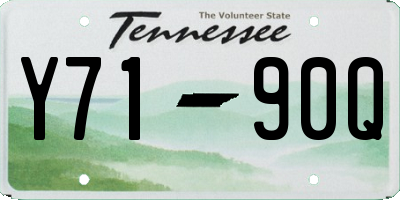 TN license plate Y7190Q