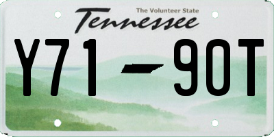 TN license plate Y7190T