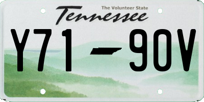 TN license plate Y7190V