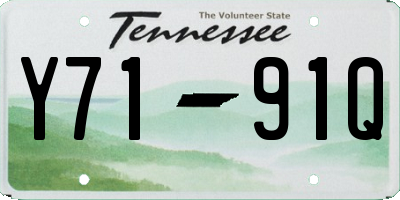 TN license plate Y7191Q