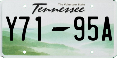 TN license plate Y7195A