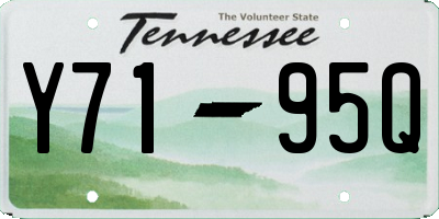 TN license plate Y7195Q