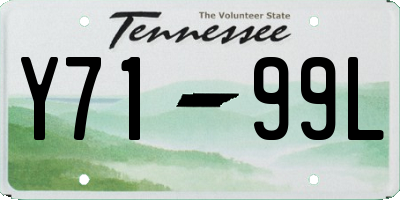 TN license plate Y7199L