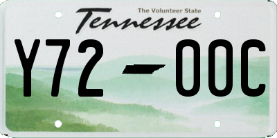TN license plate Y7200C