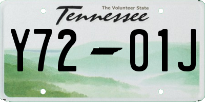 TN license plate Y7201J