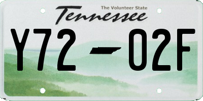 TN license plate Y7202F