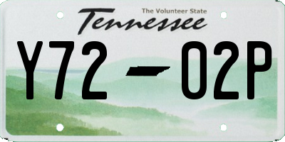 TN license plate Y7202P