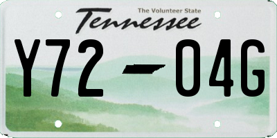TN license plate Y7204G