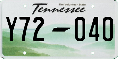 TN license plate Y7204O