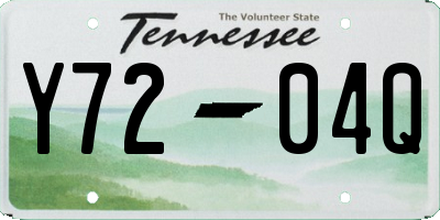 TN license plate Y7204Q
