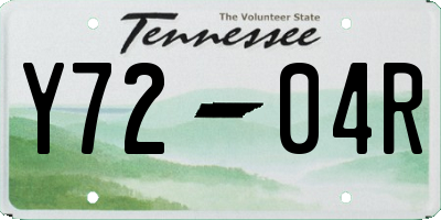 TN license plate Y7204R