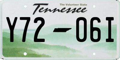 TN license plate Y7206I