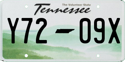 TN license plate Y7209X