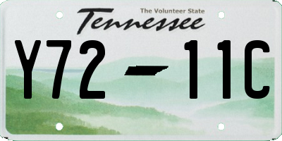 TN license plate Y7211C