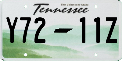 TN license plate Y7211Z