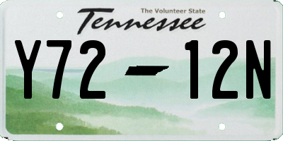 TN license plate Y7212N