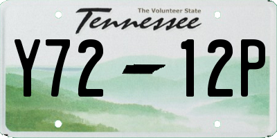 TN license plate Y7212P