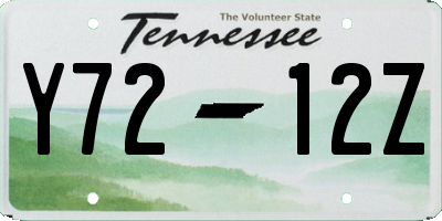 TN license plate Y7212Z