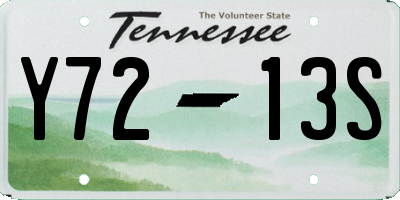 TN license plate Y7213S