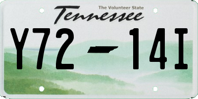 TN license plate Y7214I