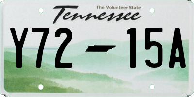 TN license plate Y7215A