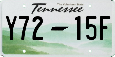 TN license plate Y7215F