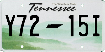 TN license plate Y7215I