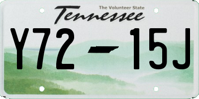 TN license plate Y7215J