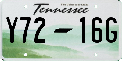 TN license plate Y7216G
