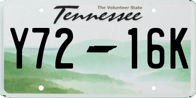 TN license plate Y7216K