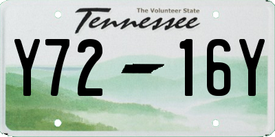 TN license plate Y7216Y