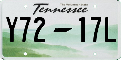 TN license plate Y7217L
