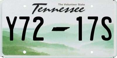 TN license plate Y7217S