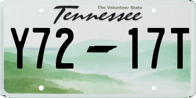 TN license plate Y7217T