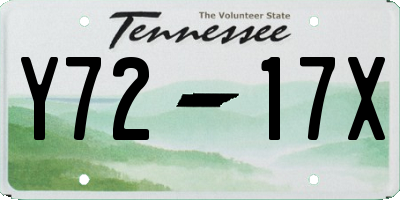 TN license plate Y7217X