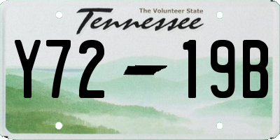 TN license plate Y7219B