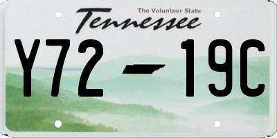 TN license plate Y7219C